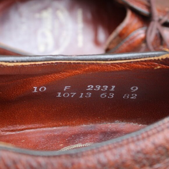 Vintage 80s Dack's Antelope Whole-Cut Oxford, Made in Canada, Men's 10 Wide - Picture 11 of 12